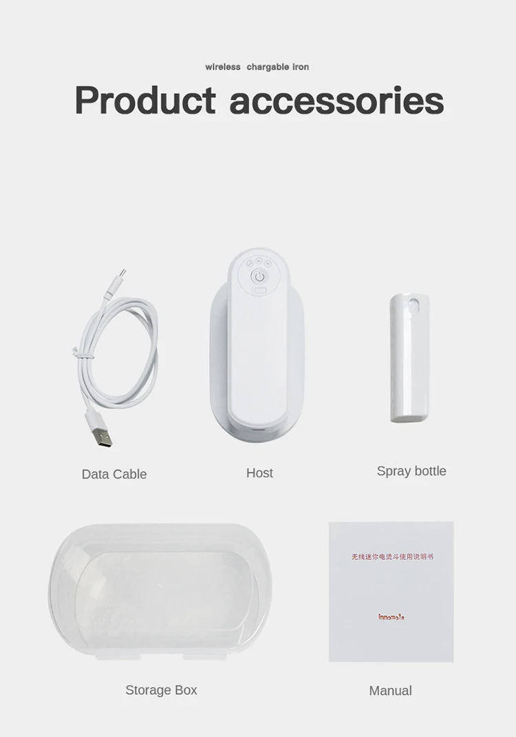 مكواة ملابس صغيرة لاسلكية قابلة لإعادة الشحن للسفر، مكواة صغيرة محمولة باليد، مكواة بخار كهربائية رطبة وجافة