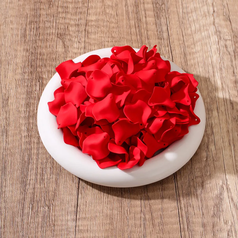 الاكريليك زهرة زهرة البتلة لصنع المجوهرات ، DIY بها بنفسك الملحقات ، الأحمر والأسود والبرتقالي والأزرق اللون ، قلادة الموضة ، 20 قطعة ، مجموعة #2