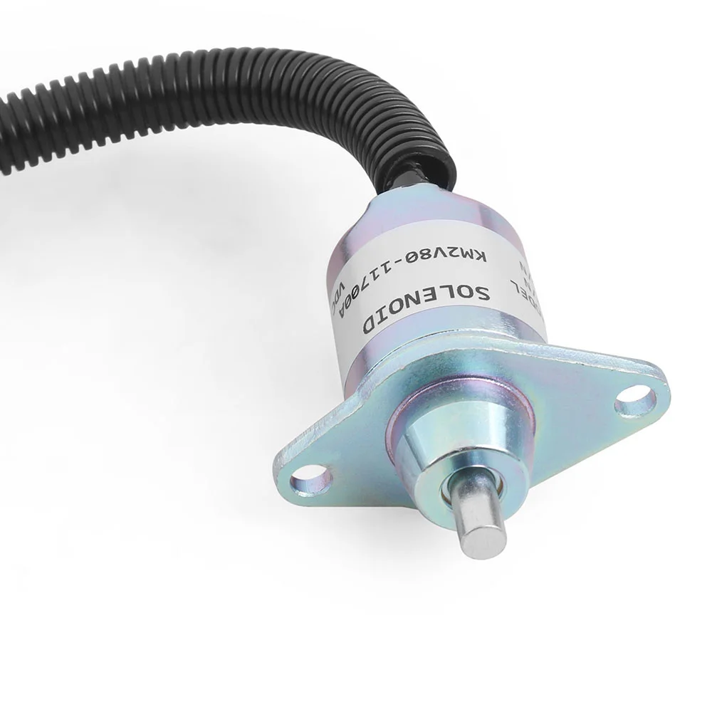 Katup Solenoid Penutup Bahan Bakar 12V untuk Katup Solenoid Penghenti Minyak Generator Mesin Diesel KM2V80-11700A