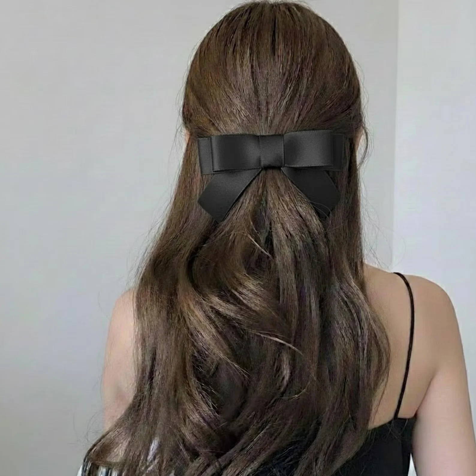 

Satin Bow French Barrette, 3D Full Shaped Hair Clip for Women Girls,Photo-Ready Ribbon Bow,Multi Color Elegant Daily Party Gift