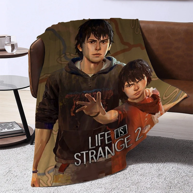 Life Is Strange 2 Game Throw Sofa Blankets & Throws Cushion Blanket Fluffy King Lid Catnap Microfiber Bedding Custom Cobija Knee