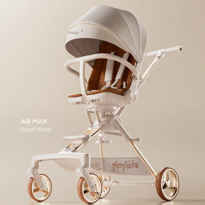 

Детская коляска A8MAX может сидеть или лежать. Удобная большая спальная кабина. Легкая двусторонняя складная коляска с высоким ландшафтом.