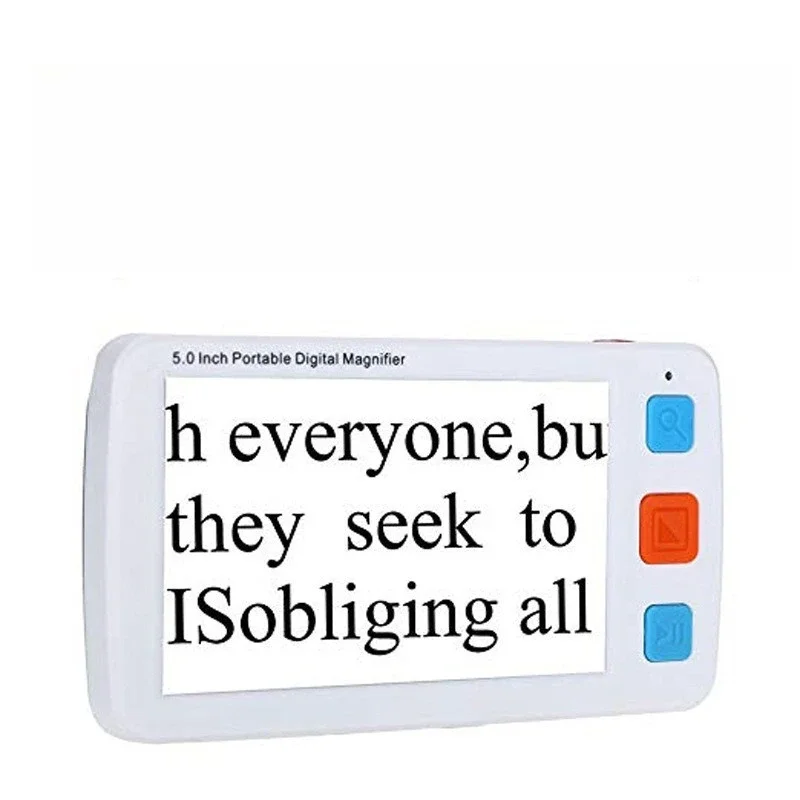 5 inch portable high definition electronic visual aid low vision reading newspaper electronic magnifying glass reader 4-32 times