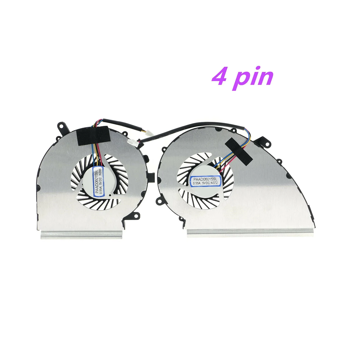 CPU+GPU Cooling Fan for MSI GE72VR GP72VR GL72VR MS-179B 4 Pin PAAD06015SL