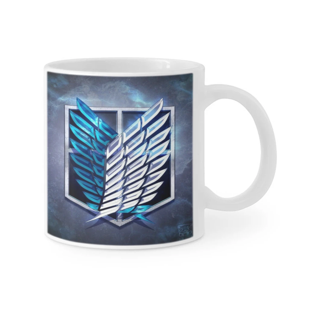 Wings of Liberty Attack on Titan Retro Ceramics Coffee Mugs Tea Cup Milk Cups Gifts Drinkware Coffeeware