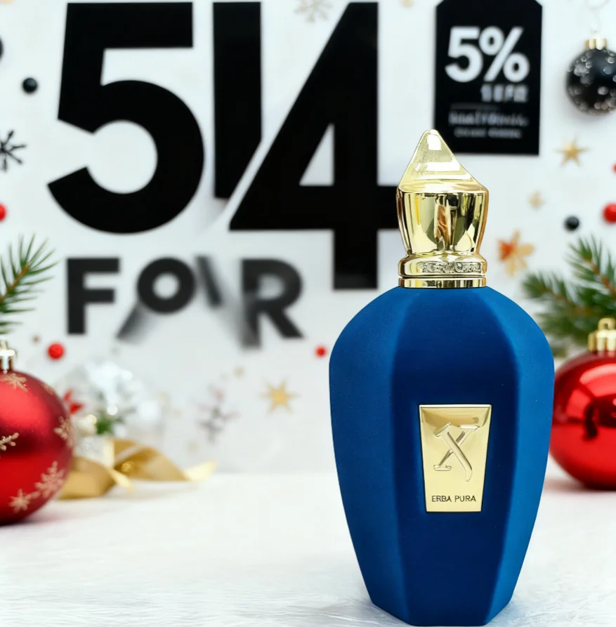 Xerjoff ERBA PUR. A new men's perfume spray, 3.4oz, plant fragrance, fresh and lasting