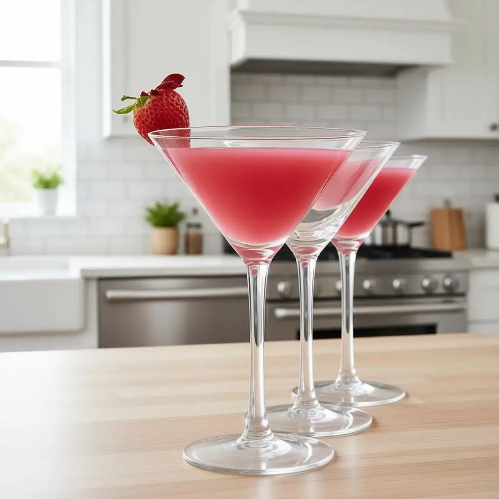 

Set of 6 Cocktail Glasses, Margarita, Whiskey, Gin, Tequila, Tall Drinking Glasses, Goblet Set.