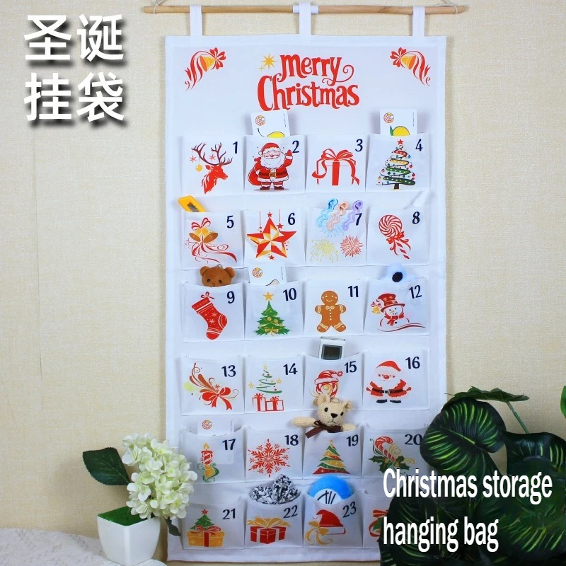 Christmas Storage Hanging Bags Wall-mounted Storage Hanging Bags for Storage Behind The Door in The Living Room and Bedroom
