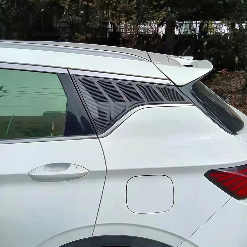 لجيلي كولراي بروتون BelGee X50 2019 ~ 2025 نافذة السيارة الخلفية الجانب تنفيس مصراع كوة غطاء الكسوة الديكور ضبط الملحقات #5