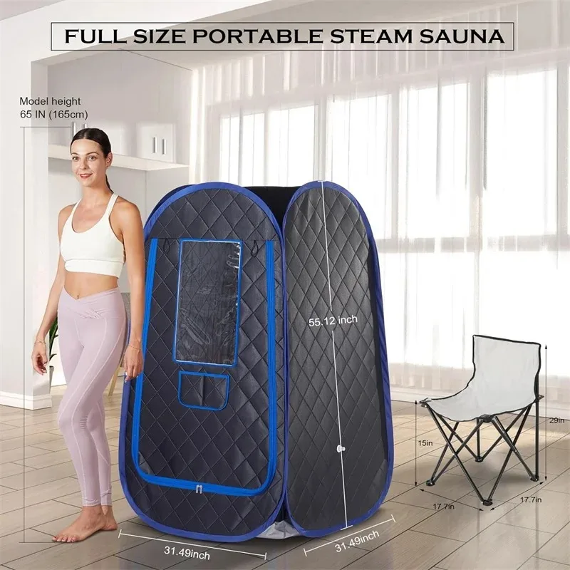 Imagem -06 - Sauna a Vapor Portátil de Corpo Inteiro Quick-folding Sauna Spa Tent Recém-atualizado Grande Espaço