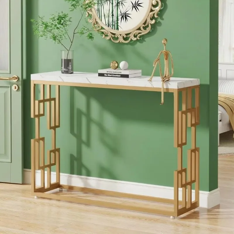 Modern minimalist style living room sofa table and console table