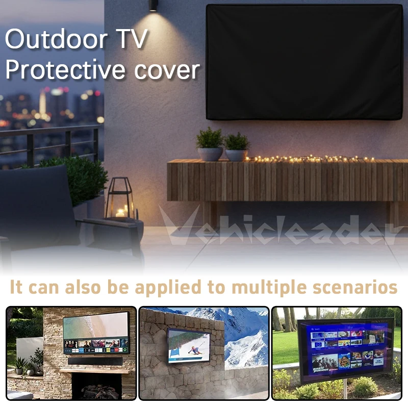 Weather and Dust Proof Outdoor TV Cover Beige 85 