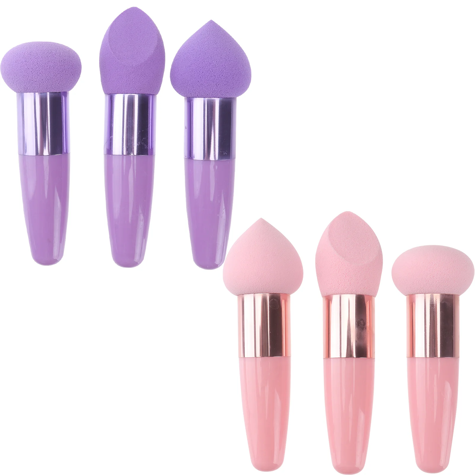 

3 Pcs Eye Shadow Beauty Pen Travel Accessories Esponjas Para Maquillaje Emulsion Makeup Sponges with Handle Tools