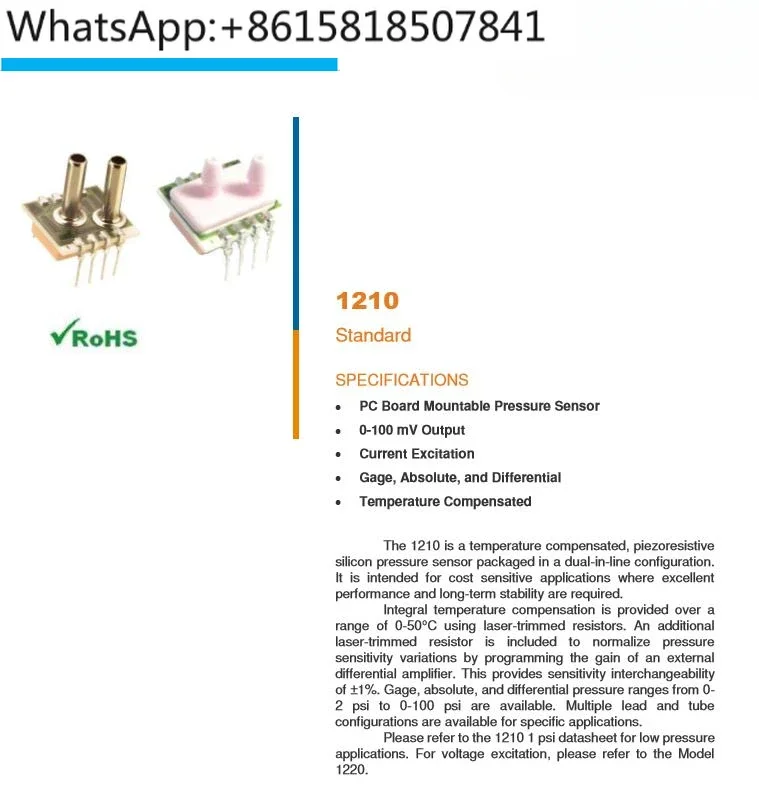 1210A-001D-3L Precision/MEAS Pressure Sensor Original Genuine Product