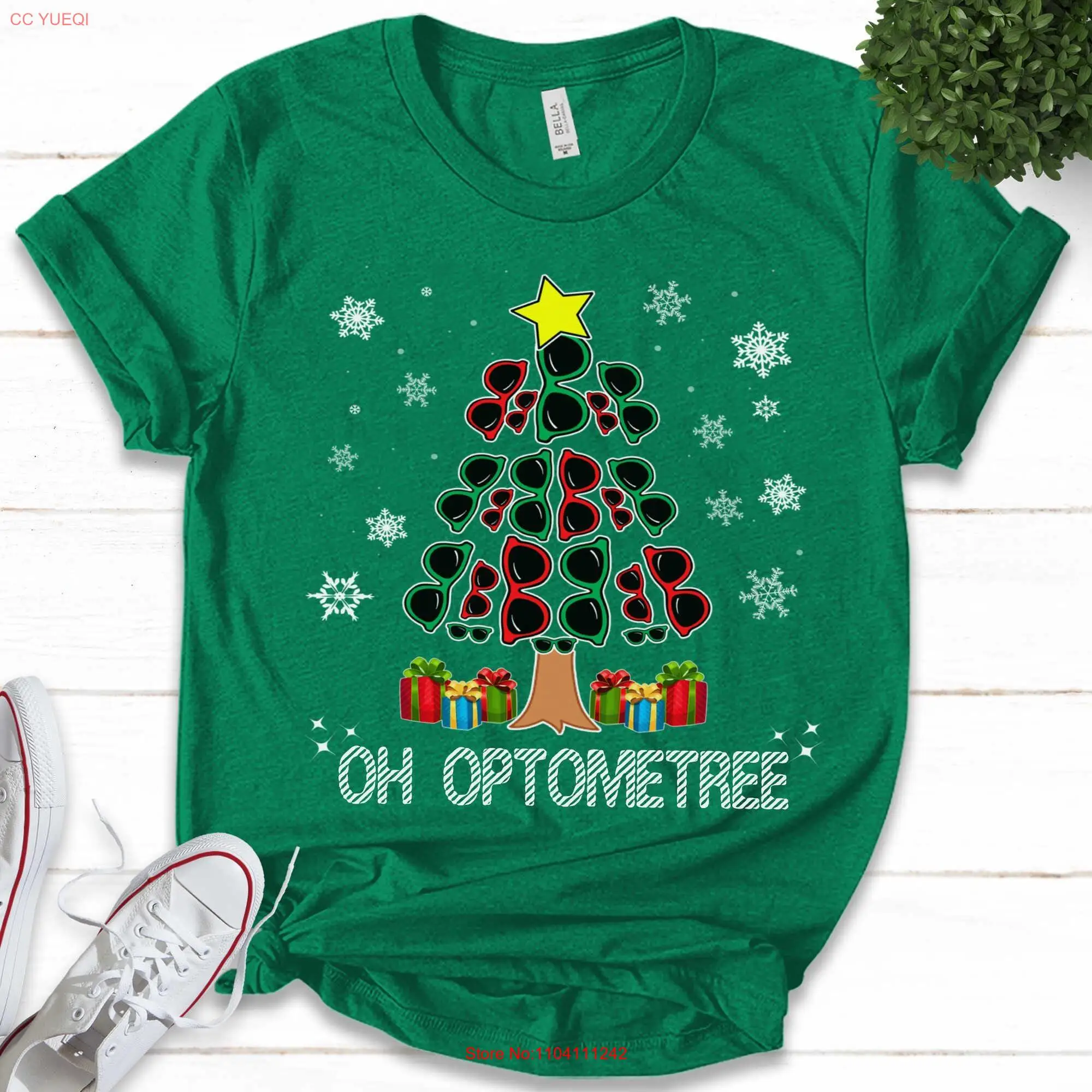 Oh Optometree Christmas T Shirt Optician Tree Optometry Funny s for Optometrists Xmas Optometrist KBTB13