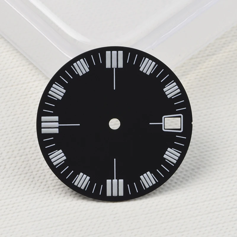 

watch dial 28.5mm 4.2 O'clock 6105-8110 super luminous SKX007/009 fits Seiko mod For NH35A movement diving watch mod