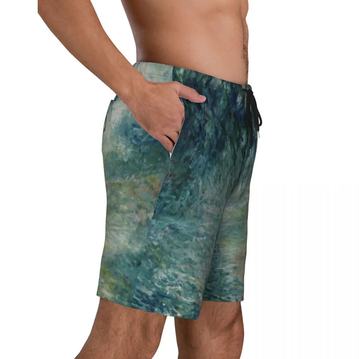 Morning On The Seine Near Giverny Swim Trunks Quick Dry Board Shorts Claude Monet Impressionist Art costumi da bagno Boardshorts