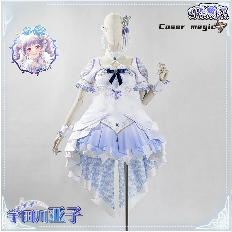 Anime BanG Dream! Roselia Crown Serie Ako Udagawa Cosplay Kostüm Uniform Halloween Party für Frauen Männer Karneval Requisiten