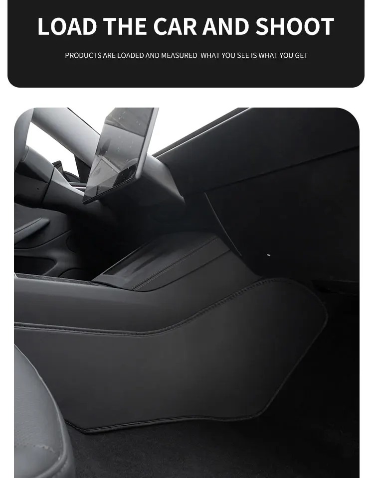 Für Tesla 2024-25 Modell 3 Highland 3 Mittelkonsole Zwei Seitenverkleidung Anti Kick Pad Verteidigungsschutz Leder Aufkleber Fußabdeckung – Detail 15