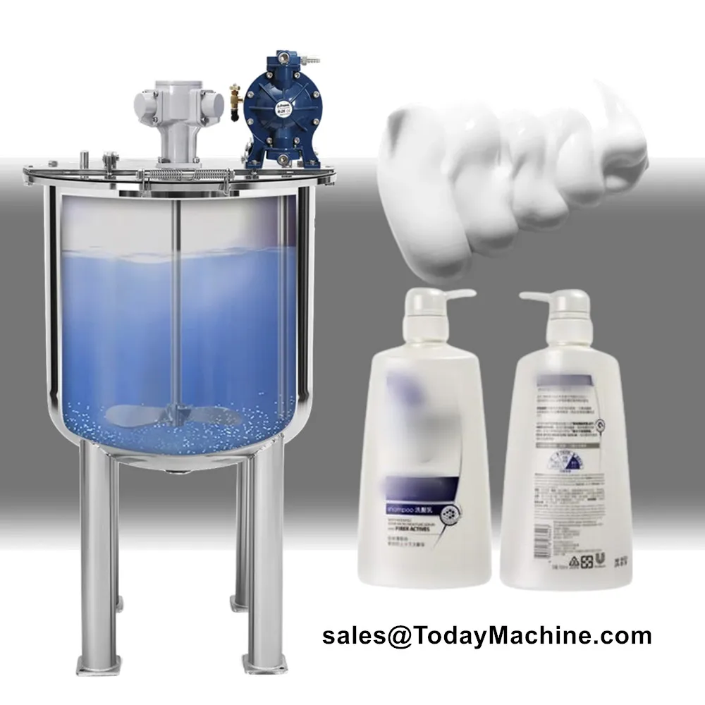 Liquid Soap Shampoo Hair Gel Shower Gel Mixing Blending Tanks Making Machine