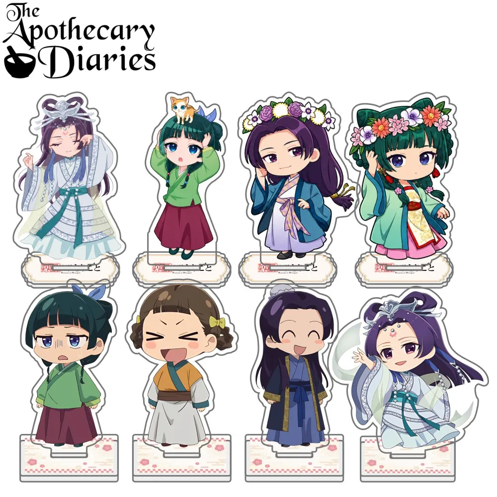 The Apothecary Diaries Anime Cosplay 10cm Acrylic Stand High Definition Figure Standee Model Plate Desk Decor Keychain Fan Gifts