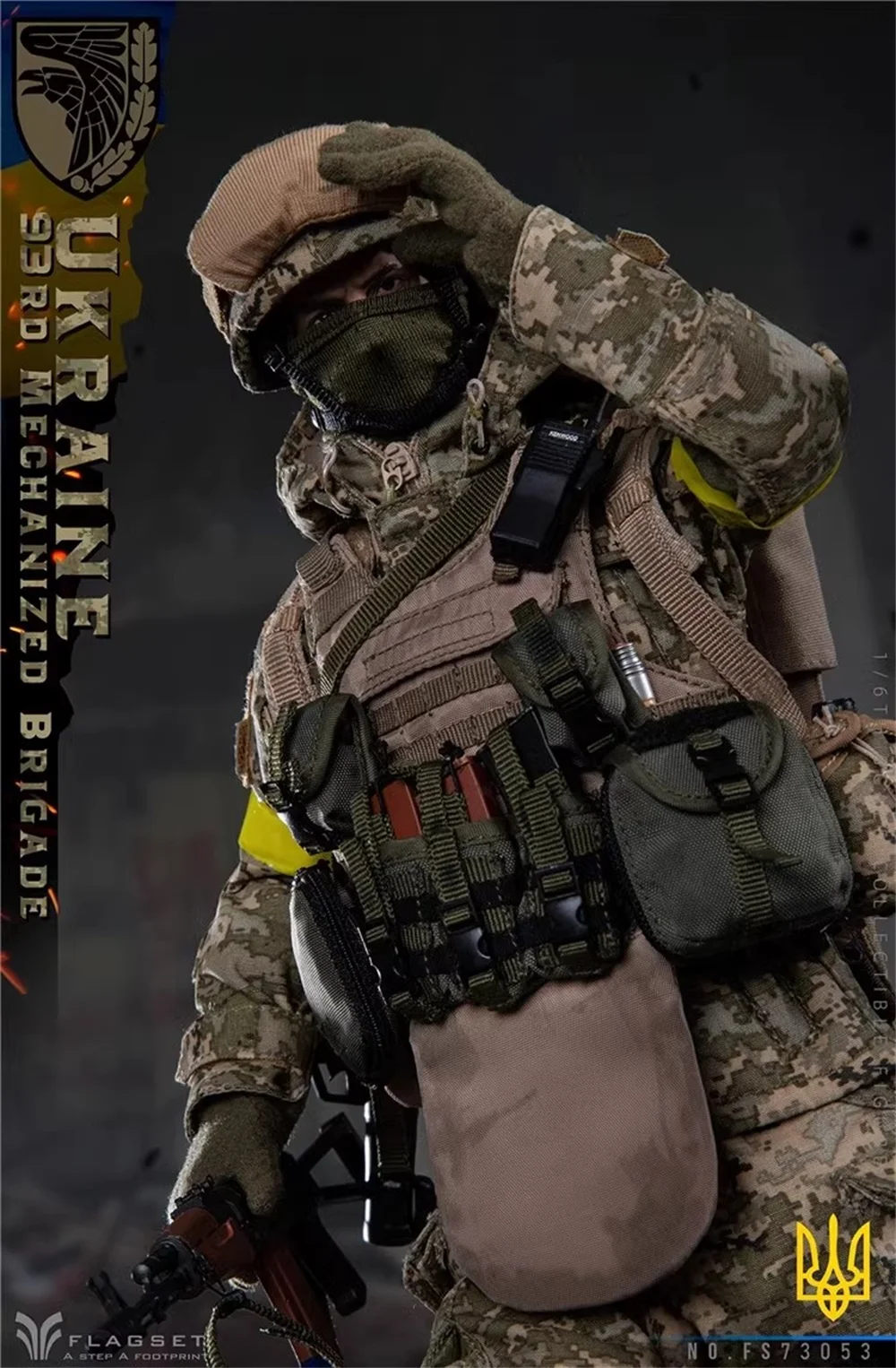 Flagset FS 73053 Guerra Battaglia Soldato Guerriero Uomo Operatore Set completo Mobile Action Figure Regalo per i fan Raccogliere 1/6