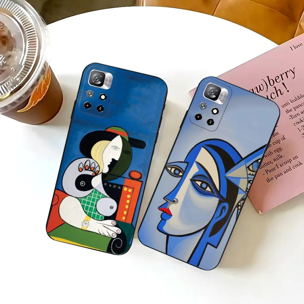 Picasso Abstract Art Painting Phone Case For Samsung S25,S24,S23,S22,S21,FE,S30,S20,S10,Plus,Ultra,Lite 5G Silicone Cover