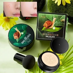 Hot Snail Collagen BB CC Cream Mushroom Head Air Cushion Foundation Liquid Concealer Brightening Oil-control Longlasting Makeups
