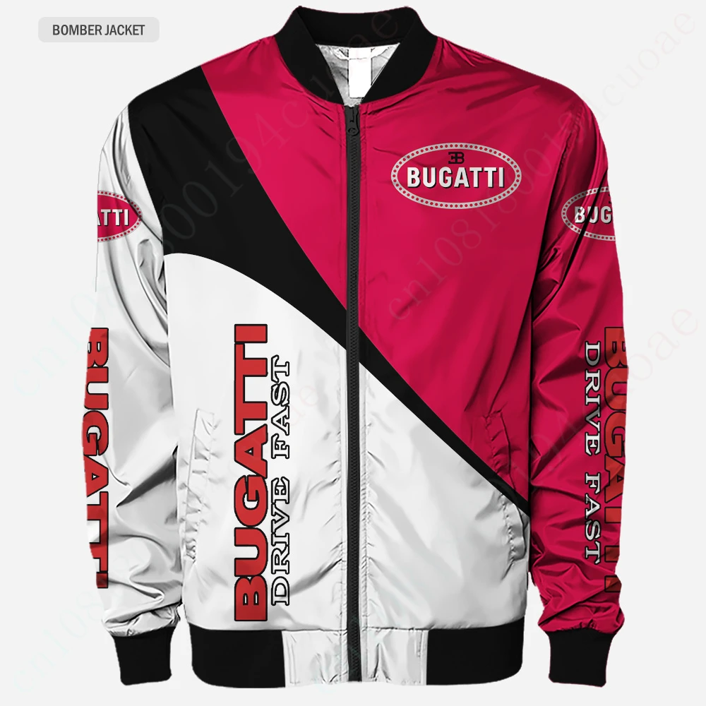 

Bugatti Jacket Bomber Jacket 3D Windbreaker Harajuku Parkas Techwear Baseball Uniform Thick Coats Jackets For Men's Clothing