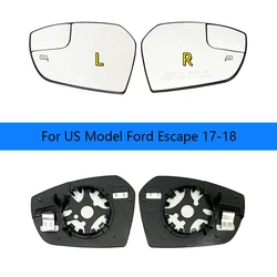 Car heating mirror For US Model Ford  Escape 2017-2018 heating lens Reverse lens rearview mirror reflector glass