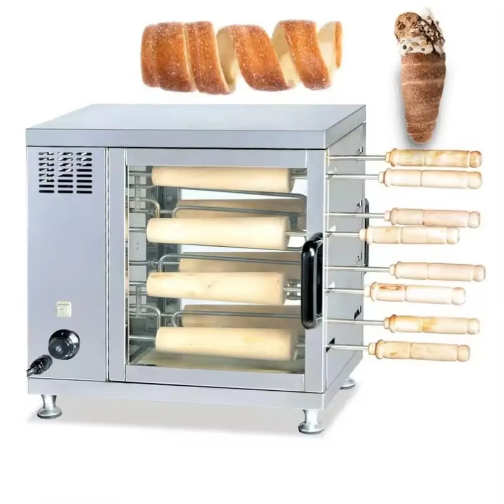 

Stainless Steel Roller Chimney Cake Oven - Bakery Snack Grill Machine for Commercial High-Efficiency Baking