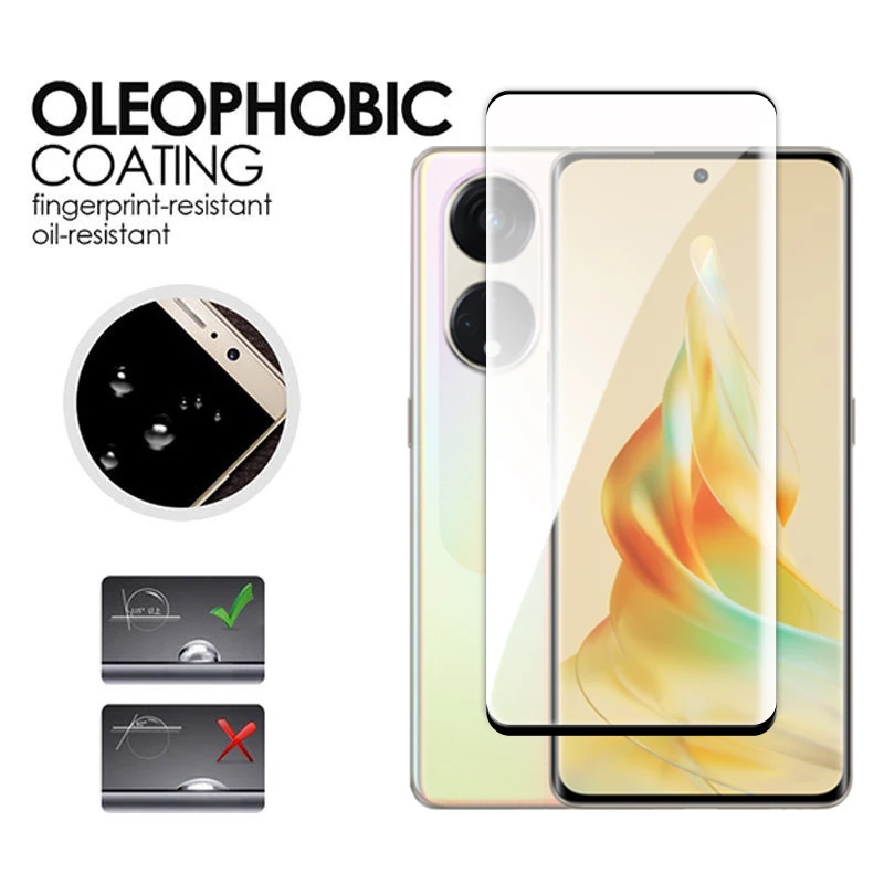 Для OPPO Reno8 T 5G стекло 3D полное покрытие изогнутая Защита экрана для Reno8 T 5G закаленное стекло OPPO Reno8 T фотопленка 6,7 дюймов