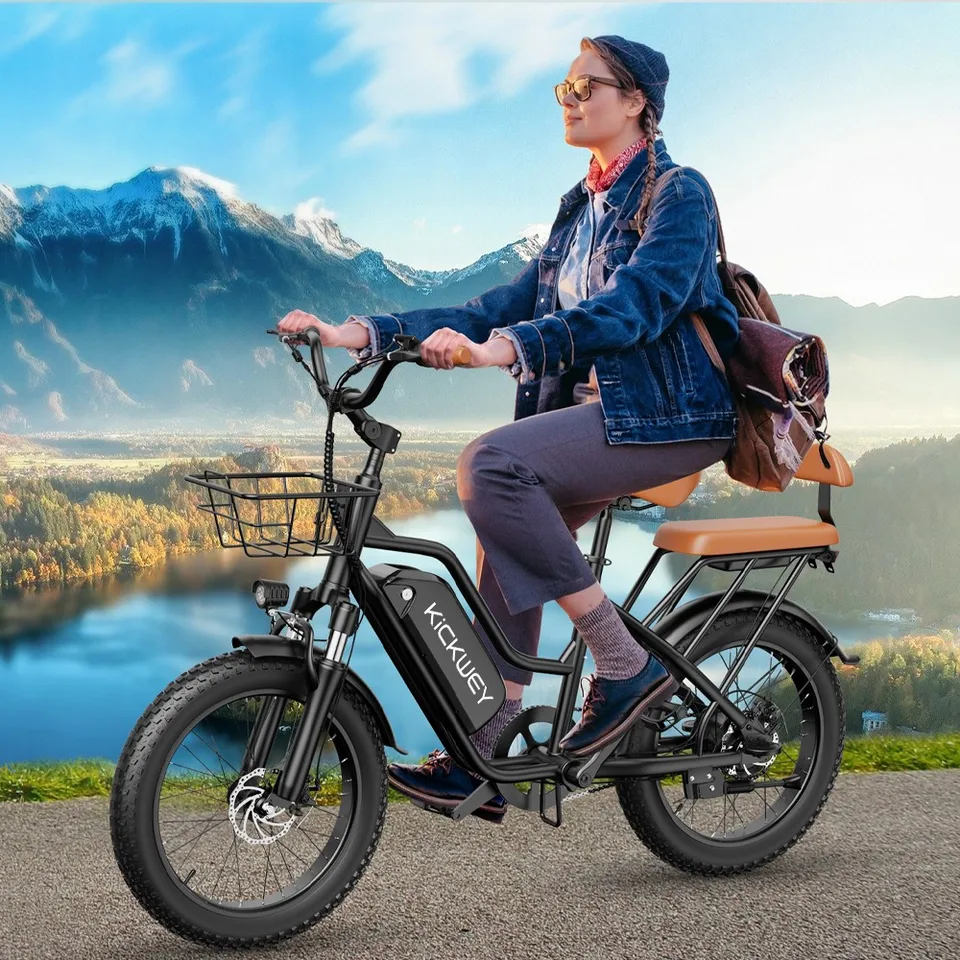 1500W Electric Commuting Bike for Adults 1500W Dual Seat City Family Ebike image 3