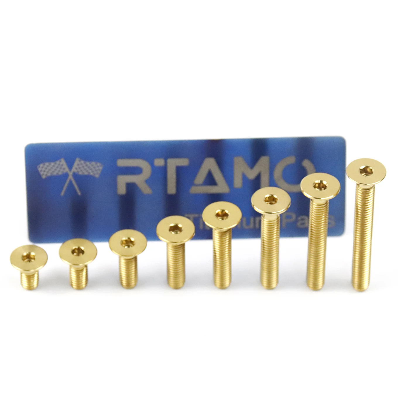 (1PC) RTAMO Titanium Countersunk Bolts M5x30/35/40mm Motorcycle Parts Screw Brake Disc Bicycle Hot Forging