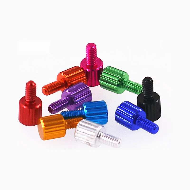 

1PCS-10Pcs M2x4mm/8mm/12mm/15mm Color Aluminum Computer Case Screws Manually Tighten The Thumb Screws