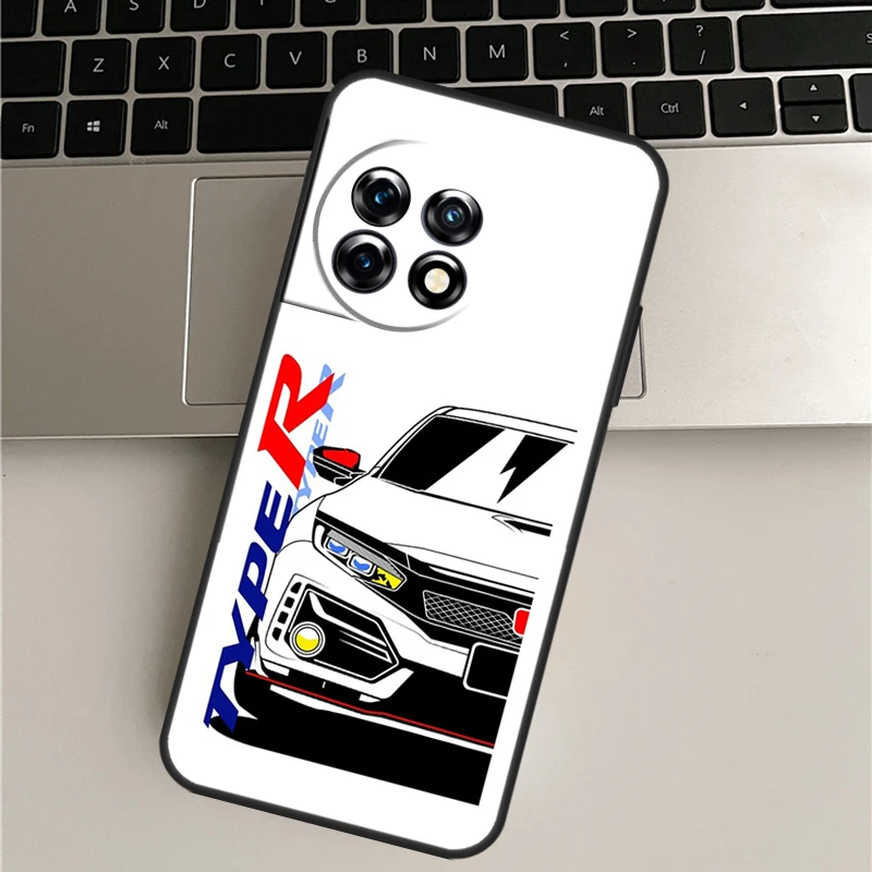 JDM نوع R سيفيك الرياضة سيارة حافظة ل OnePlus Nord CE 2 لايت 2T N10 N20 غطاء ل OnePlus 11 10 9 Ace برو 8T 9R 10T 9RT