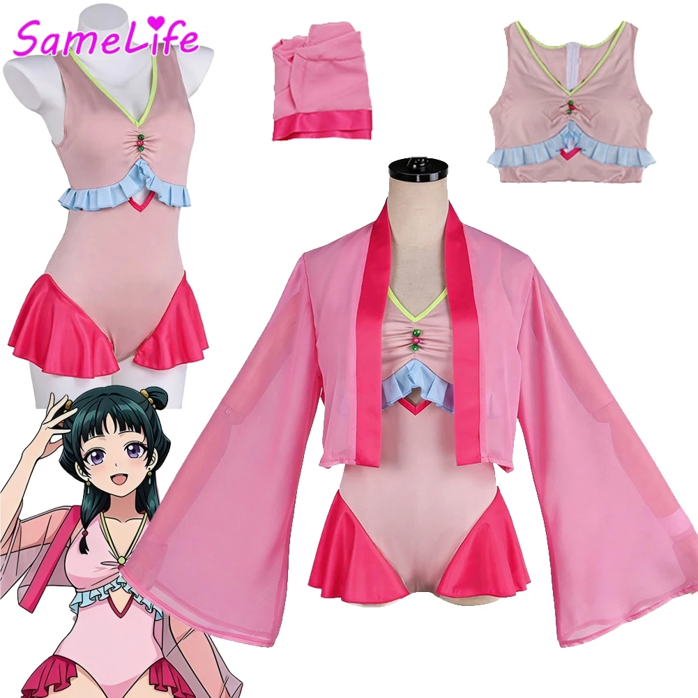 

Anime Apothecary Diary Maomao Cosplay Fantasy Summer Beachwear Women Costume Disguise Adult Female Roleplay Party Outfits