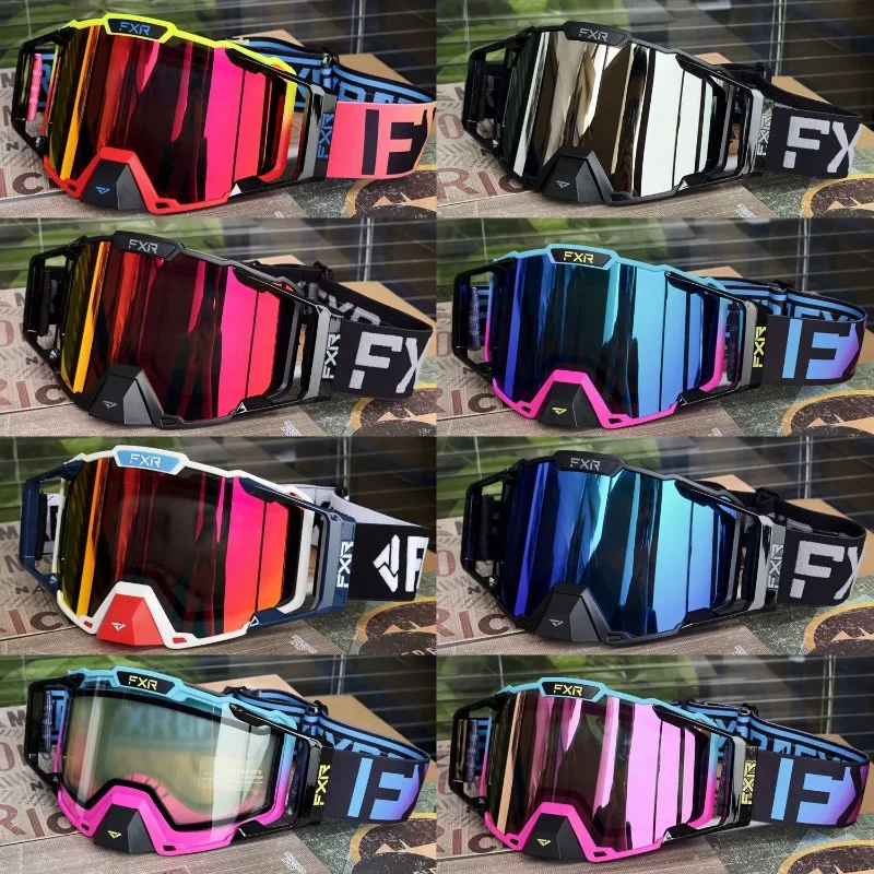 

​ 2025 New Dual-Layer Anti-Fog Goggles, Windproof Dustproof Anti-Impact, UV400 for Motorcycle Skiing Downhill