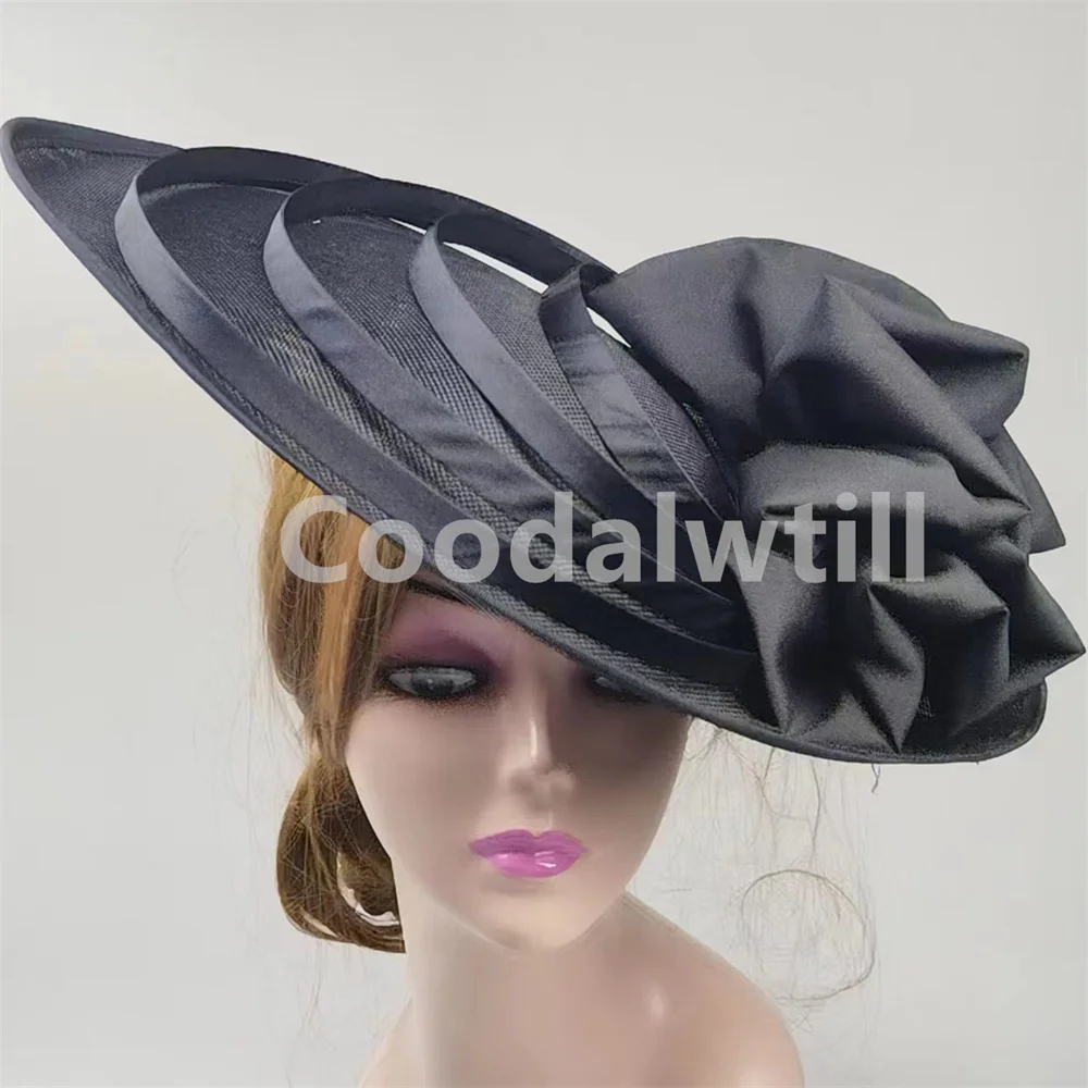 Big Derby Kentucky Fascinator Hat Women Church Royal Ascot Millinery Cap Ladies Elegant Church Race Headpiece Femme Wedding