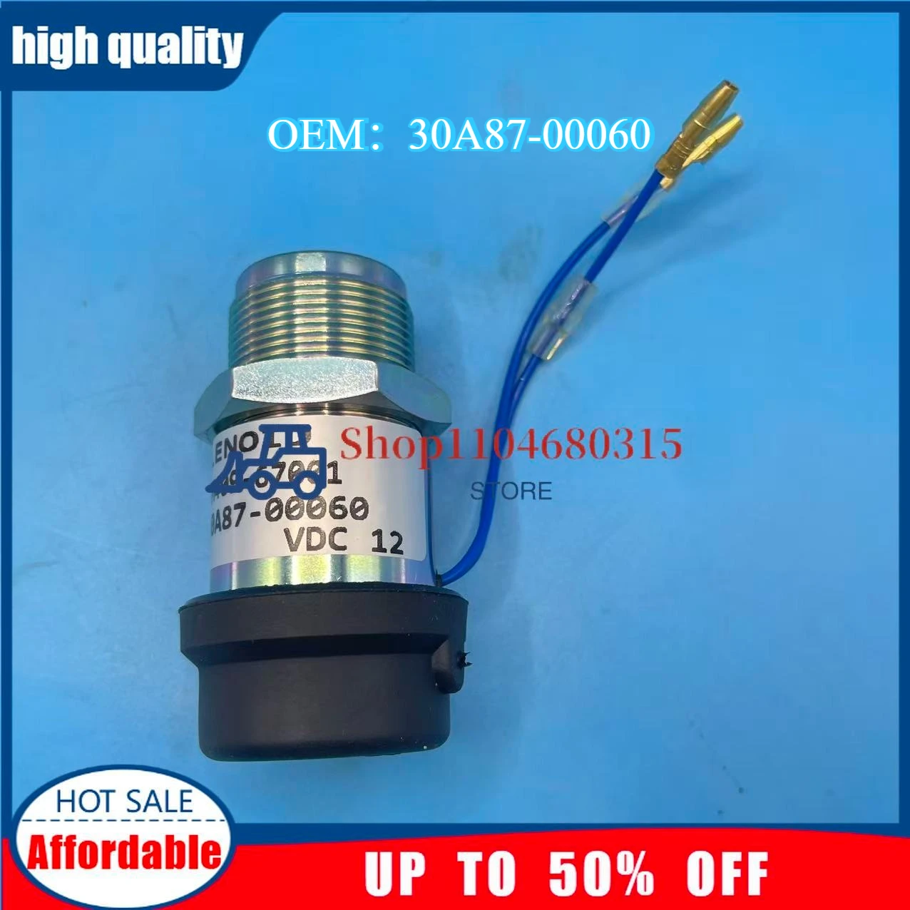 

Электромагнитный клапан остановки 12 В 7413147,195-8411,30L87-00060,30A87-00060,MM409-67001 для Mitsubishi S3L S3L2-E2 S4L S4L2