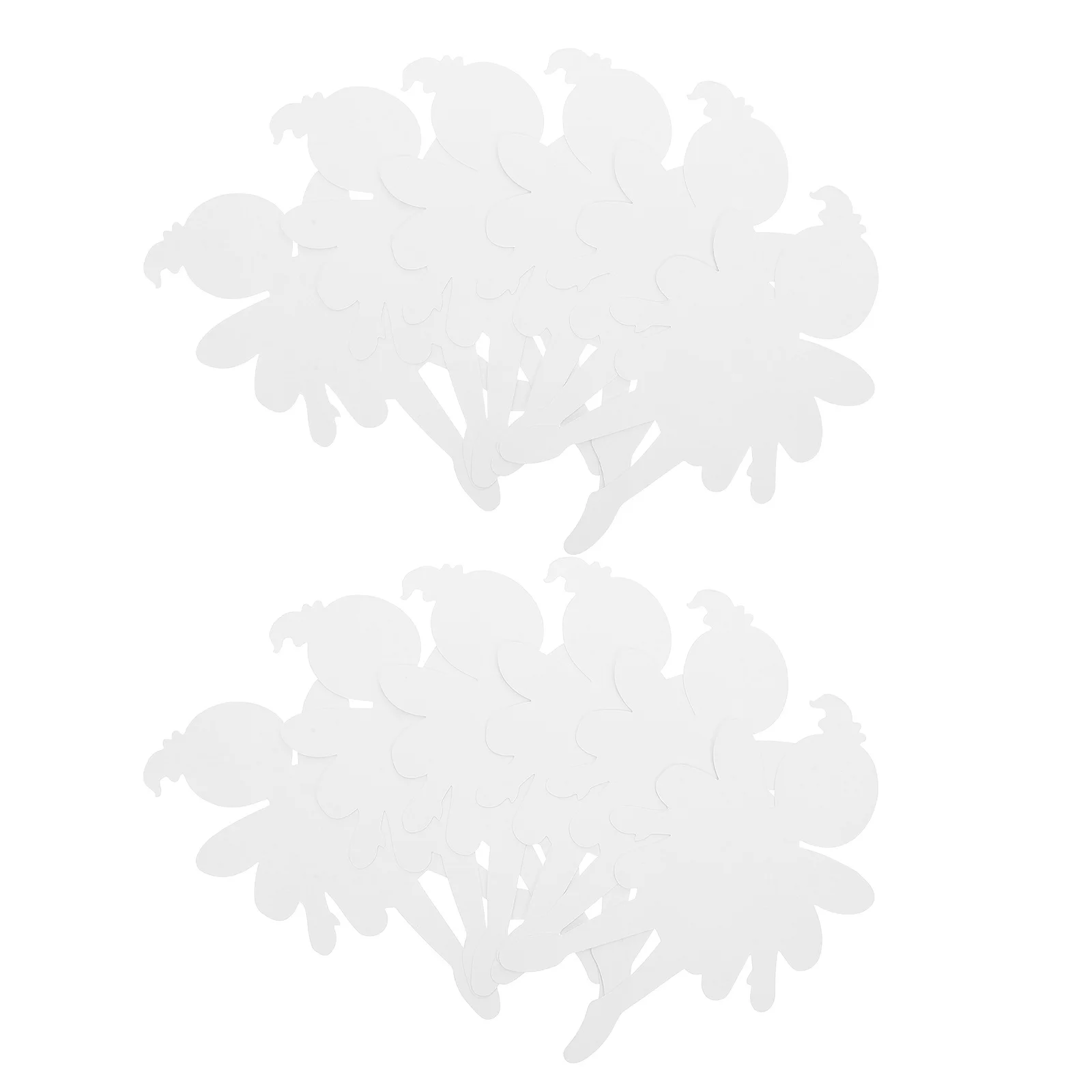 20 szt. Białe kartonowe kalkomanie w kształcie ludzi, puste kształty papierowe do rękodzieła przedszkolnego, dekoracji klasy, do malowania, kreatywne tworzenie artystyczne.