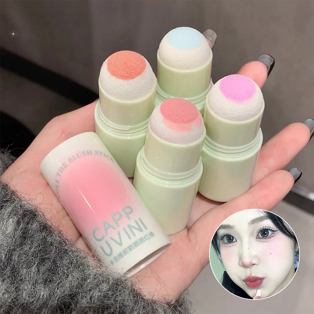 Cappuvini couleur Monochrome Poke Blush bâton fard à joues pour Extension de joue couleur mat faible Saturation maquillage Rouge