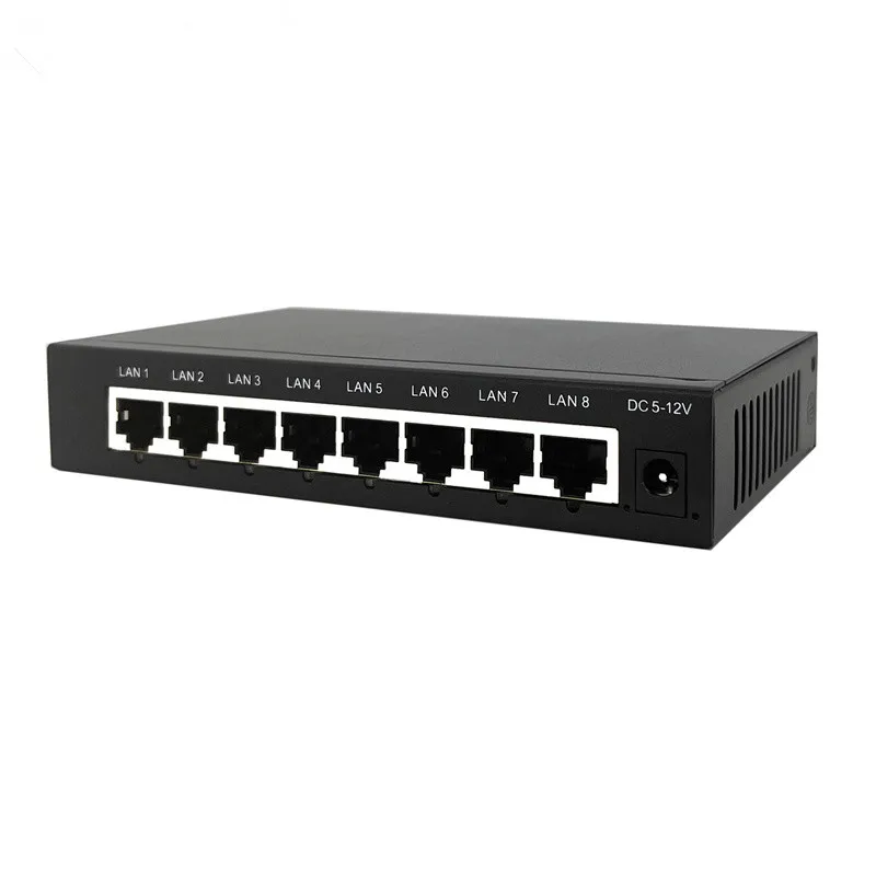Fast 8 Port Switch With 2 Rj45 Port Network Switches 10/100Mbps