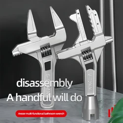 Multifunctional wrench large open end wrench universal wrench water pipe screw bathroom repair tools