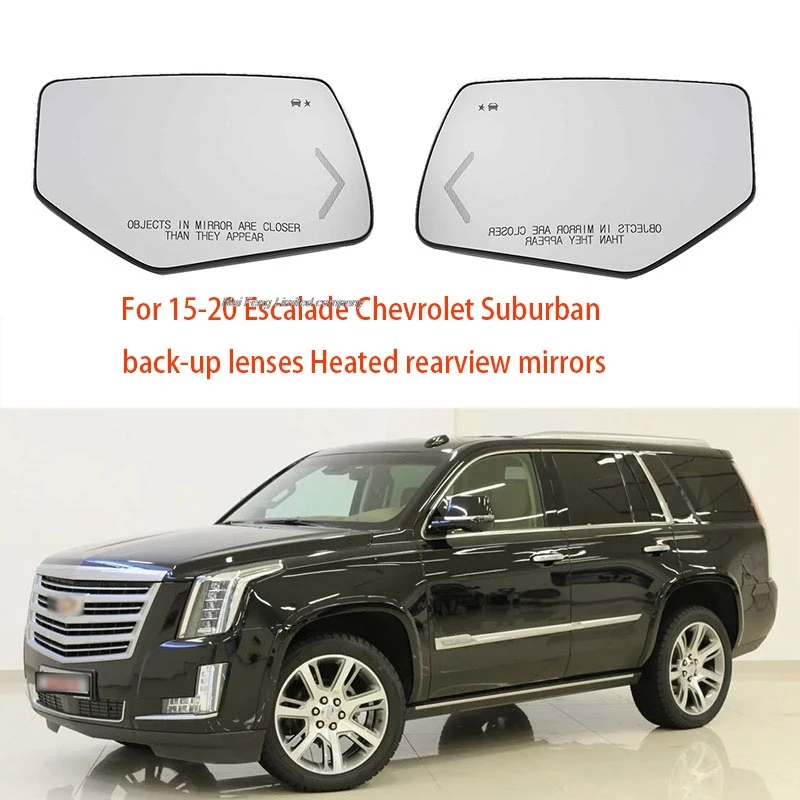 

Rearview Door Side Mirror Lens Glass With BSM Heated For Chevrolet Chevy Tahoe Suburban GMC Yukon XL 2015 2016-2020 22753635