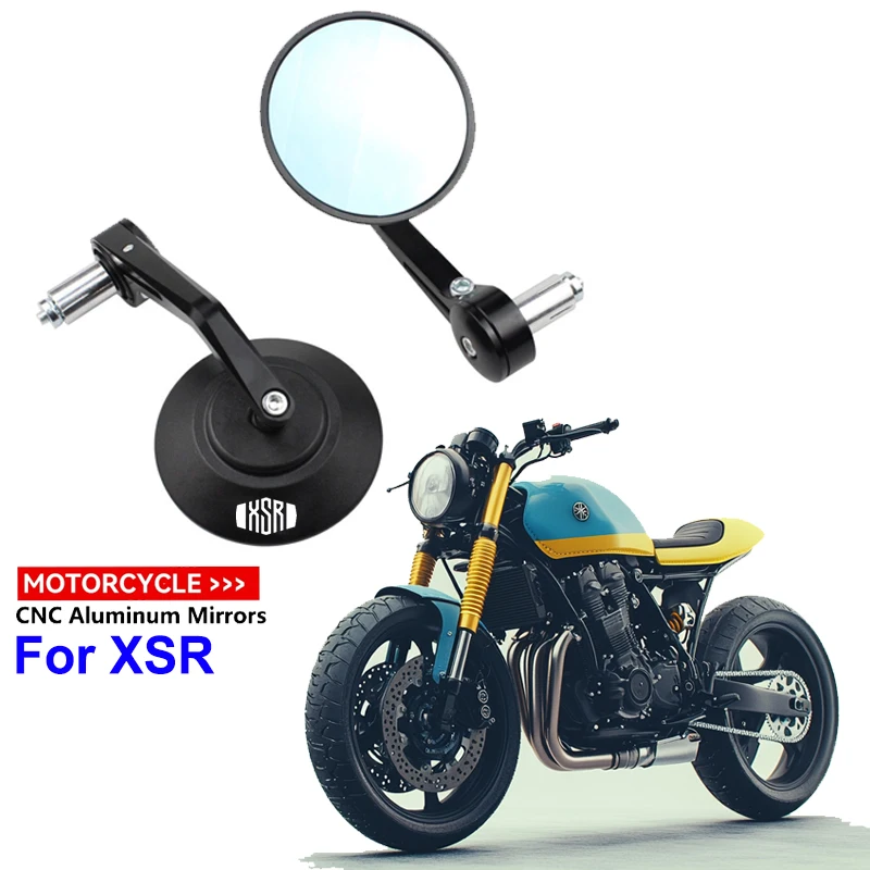 For YAMAHA XSR700 XSR 700 XSR900 XSR 900 XSR125 155 1 Pair 7/8'' 22mm Motorcycle Bar End Mirrors Retro Handlebar Tip Rearview