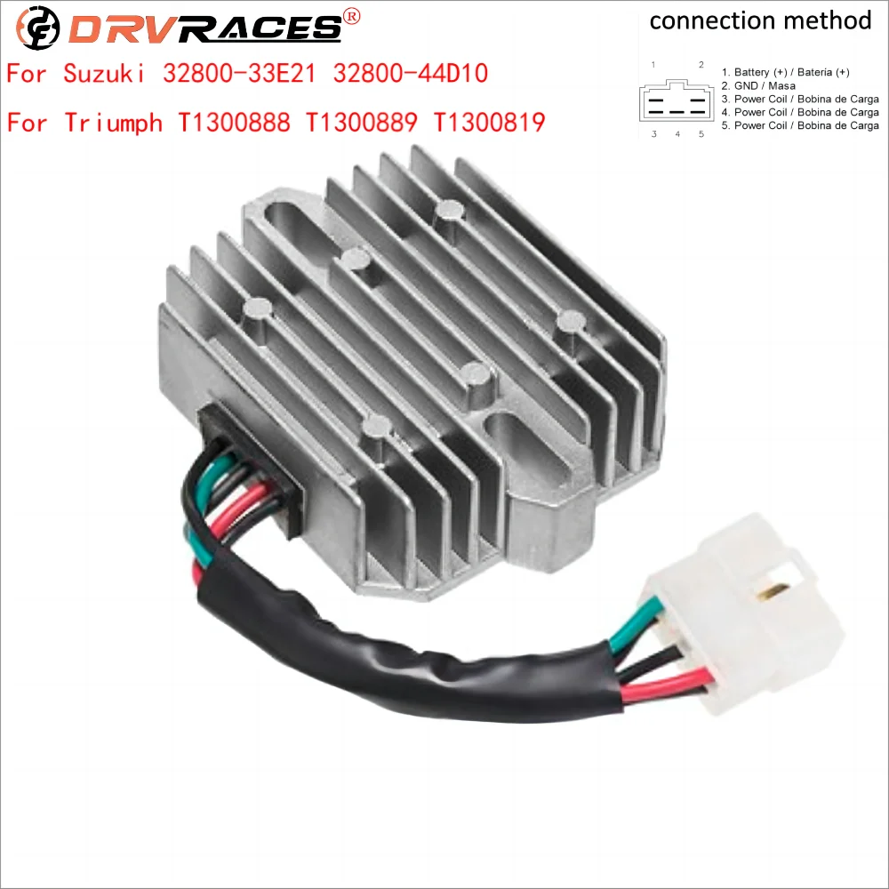 

Motorcycle Voltage Regulator Rectifier For Suzuki GSX R 600 750 1000 Hayabusa 1300 Triumph America Bonneville Scrambler TT600