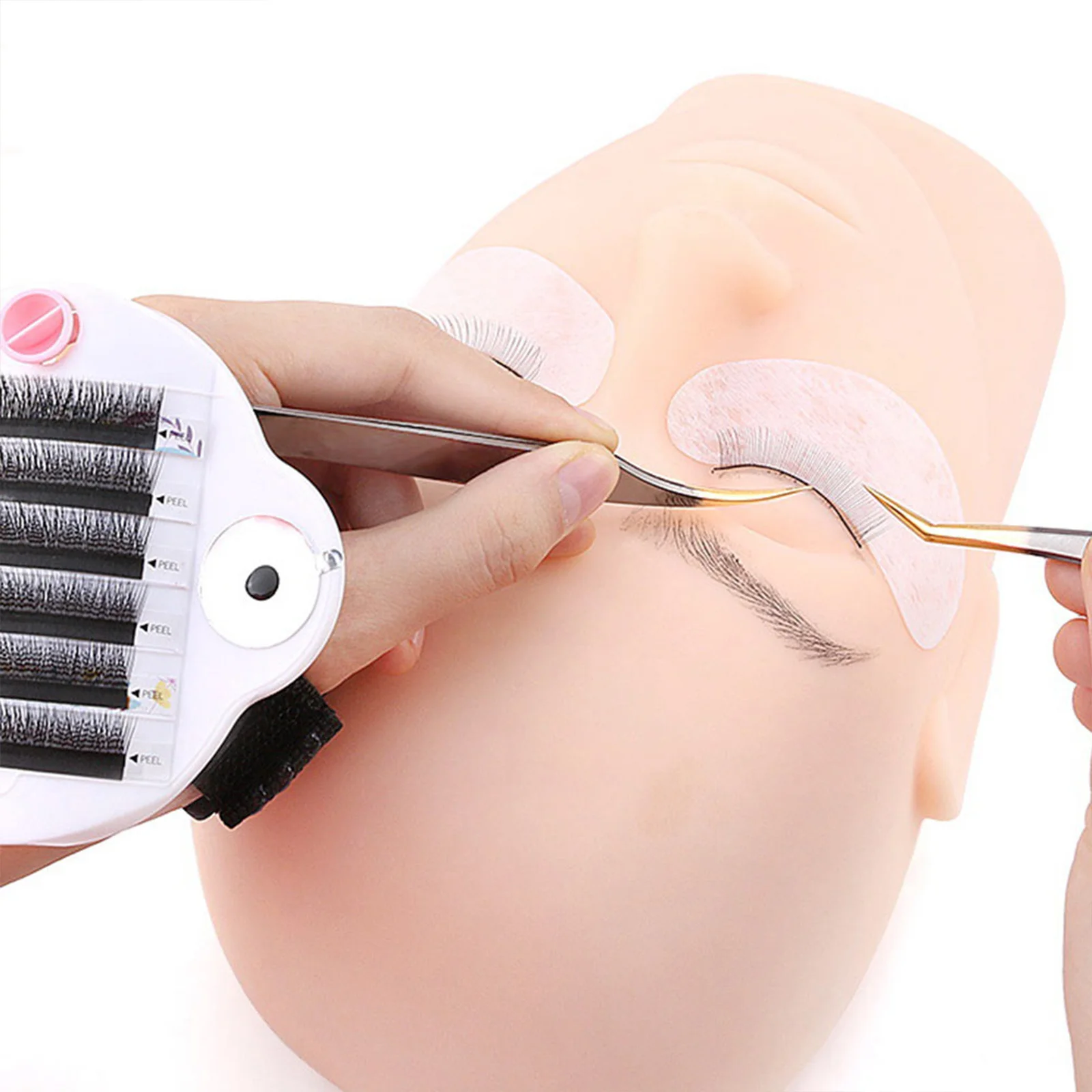 

1set 1Set Eyelash Storage Tray Adjustable False Eyelash Plate Salon Lash Pad Durable Lightweight Beauty Supply Lash Holder