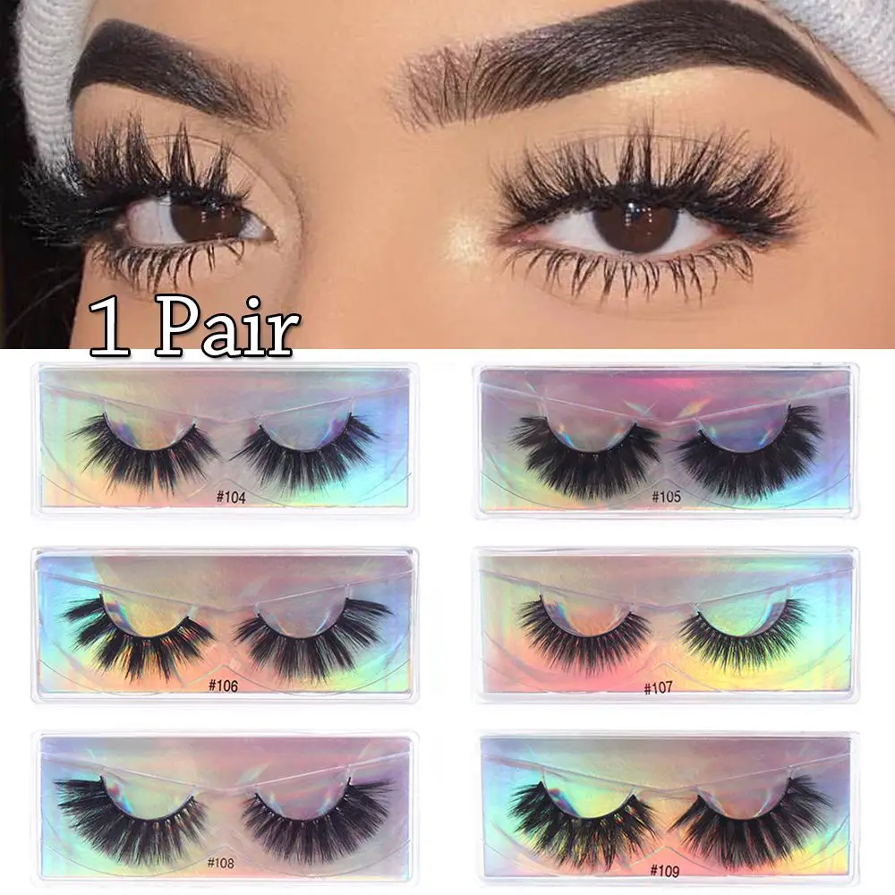 

Eye Makeup Tools Handmade Lightweight Wispy Fluffy Cross 3D Mink Hair False Eyelashes