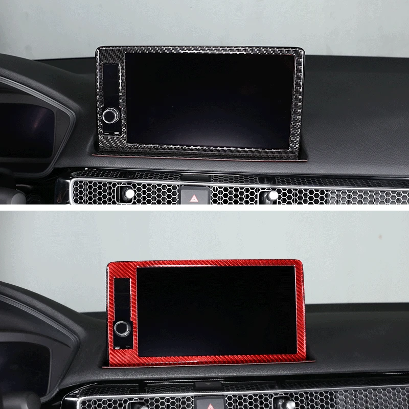 Suitable for 22 Honda Civic display panels with genuine carbon fiber (soft) 2-piece set